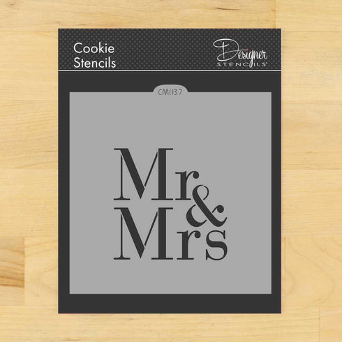Mr & Mrs Cookie and Craft Stencil by Designer Stencils...