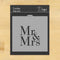 Mr & Mrs Cookie and Craft Stencil by Designer Stencils...