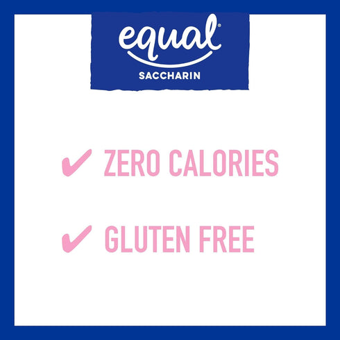 EQUAL Pink Zero Calorie Sweetener, Saccharin Sugar Substitute, Zero Calorie Sweetener Packets, Sugar Alternative, 100 Ct (Pack of 1)...