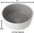 PetRageous 14014 Back to Basics Dishwasher and Microwave Safe Dog Water Bowl 6-Inch Diameter 2.25-Inch Tall 2.5-Cup Capacity For Medium and Large ...