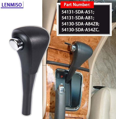 Shift Lever Shifter Knob Handle Compatible with Honda Accord 2003-2005 Replace 54131-SDA-A51 54130-SDA-A54ZC (Black ABS)...