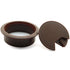 2pcs 2inch Desk Wire Cord Cable Grommets Hole Cover for Office PC Desk Cable Cord Organizer Plastic Cover(Dark Brown)...