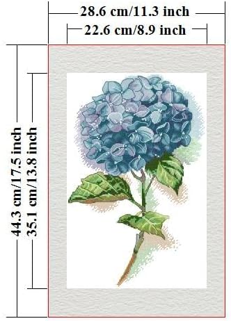 CROSSDECOR Stamped Cross Stitch Kits DIY Flower Series Cross Stitch for Adults Beginners Stamped Needlecrafts Kits for Home Wall Decor...