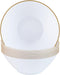 Party Plastic Bowls – White with Gold Rim - Round Plates- 10 Count- Elegant Premium Durable Dessert Bowls for Versatile Celebrations (6 oz.)...