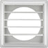 Lambro Industries, Inc.-8" White Plastic Louver Vent (Price Per Piece). Item #363W, outside dimensions are 10.875" x 10.875"....