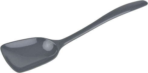 Hutzler 11 Inch Melamine Flat-Front Spoon, Steel Gray...