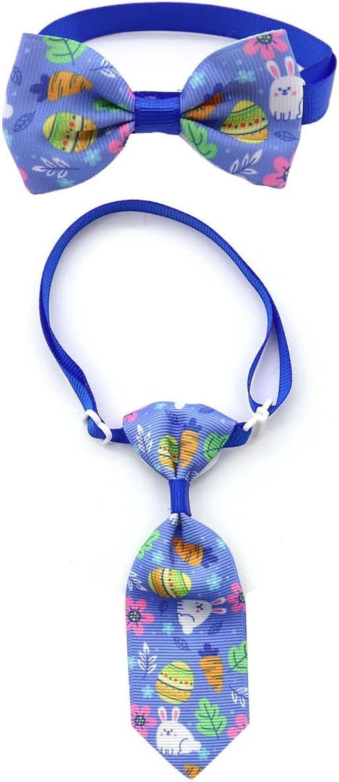 Easter Dog Necktie Pet Bow Ties Collar Pet Bow Easter Puppy Neck Tie Bowtie JPE06 (I)...