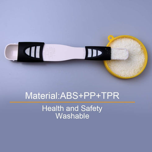 Adjustable Measuring Spoon White,Creative Double End Adjustable Scale, Eight Stalls Measuring Spoon,Measuring Dry/Semi-Liquid Ingredients,Metering...