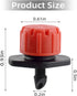 50 Pcs Adjustable Irrigation Drippers Sprinklers Watering Emitter Drip for Garden Watering System Micro Drip Anti-Clogging Emitters 360 Degree Dri...
