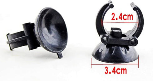 Aquarium Heater Holder Suction Cup Clip Black for Fish for Tube Hose Plant Decoration Sucker Dia 1.34" Clip Dia 0.9 Aquarium Heater Holder Suction...