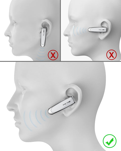 New bee Bluetooth Earpiece V5.0 Wireless Handsfree Headset 24 Hrs Driving Headset 60 Days Standby Time with Noise Cancelling Mic Headsetcase for i...