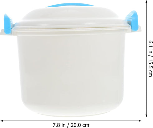 Microwave Rice Steamer Rice Cooker Double vent design, convenient for steam discharge, without generating air pressure. Rice Cooker Small Microwav...