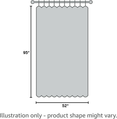 Elrene Home Fashions Vienna Sheer Tie-Top Window-Curtain Panel, 52 in x 95 in (1 Panel), Light Gray...