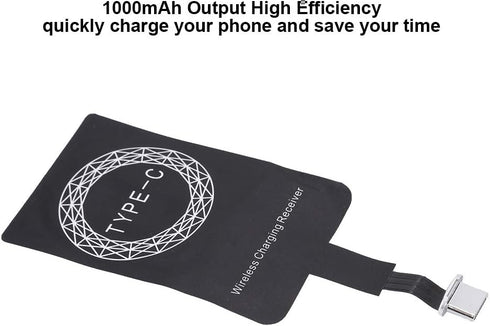 Charging Receiver, 5V 1000mAh Charger Adapter, Plug and Play Fast Charging Receiver Module for Android for iOS Phone (Type-c)...