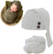 Newborn Photography Wrap Boy Girl Baby Photo Wraps Outfits Stretch Crochet Blanket Props (White)...