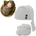 Newborn Photography Wrap Boy Girl Baby Photo Wraps Outfits Stretch Crochet Blanket Props (White)...