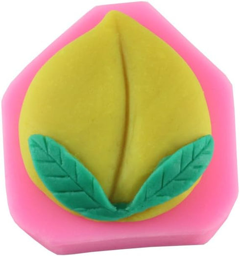 Cute Juicy Peach Fruit for DIY Cake Fondant Baking Biscuit Soap Tray 3D Chocolates Hard Candies Desserts Drop Glue Decor Silicone Mold Tool...