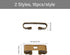 CHGCRAFT 32Pcs 2Styles Rectangle Bolo Tie Slides Clasp Accessories Blank Bolo Tie Slides for DIY Bolo Tie Making, Antique Bronze and Platinum...