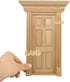 iLAND Dollhouse Door on 1:12 Scale, Miniature Door w/Handle & Knocker (Neoclassical Mini Door)...