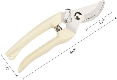 Garden Scissors for Plant, Tip Pruning Shears for Cutting Flowers, Trimming Plants, Bonsai and Fruits Picking (2 PC Bypass Blade Pruner)...