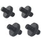 4pcs Camera Mount Screw 1/4" Male to 1/4" Male Threaded Tripod Screw Adapter Double Sided Standard Mounting Thread Converter(Black)...