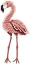 Flamingo Beaded Counted Cross Stitch Ornament Kit Mill Hill 2010 Spring Bouquet MH180105...