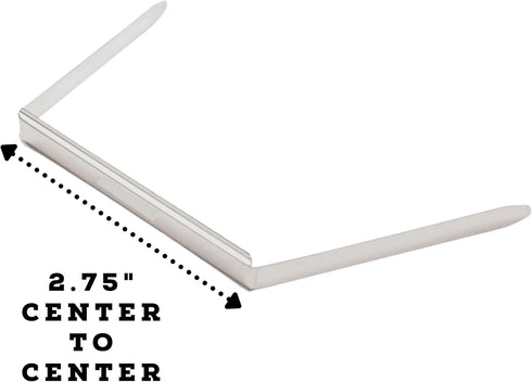 1InTheOffice Paper Fasteners, Prong Fasteners, Metal Fasteners, 2 Inch, 2.75" Center to Center, 100 Pieces/Pack, 2 Pack...