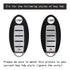 TANGSEN Smart Key Fob Case Cover Compatible with Infiniti JX35 Q50 Q60 QX56 QX60 QX80 for Nissan Altima Armada Maxima Murano Pathfinder Rogue 5 Bu...