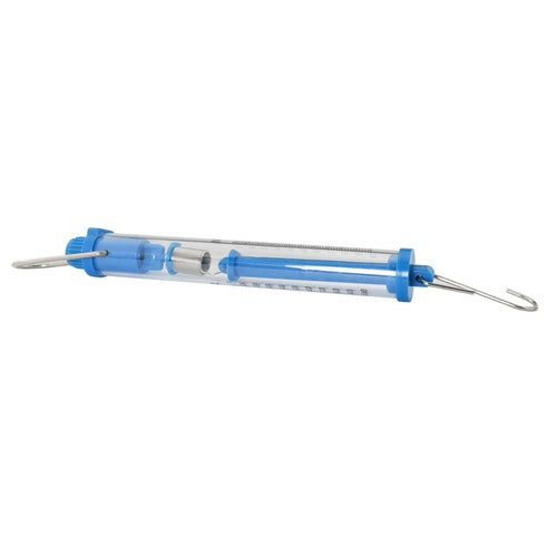 2PCS 1000g/10N Capacity Plastic Tubular Spring Scale Zeroing Capability Plastic Body Spring Balance Hanging Tube...