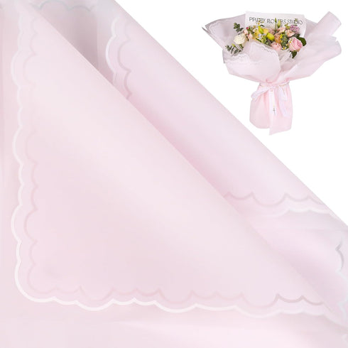 FUHITIM 20 Sheets Flower Wrapping Paper - Waterproof Floral Bouquet Wrapping Paper, Florist Supplies Packaging Paper for Wedding Birthday Gift DIY...