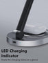Magnetic Wireless Charger Stand for Mag-Safe Charger, Foldable 15W Fast Wireless Charging Station, 2-in-1 Charging Stand Dock for Apple iPhone 15/...