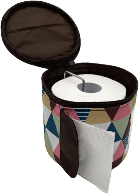 Olve Toilet Paper Holder Roll-Tissue Dispenser Cat Proof Roll Paper Cover Portable and Foldable Storage Bag for Camping Outdoor Tent Home Office (...