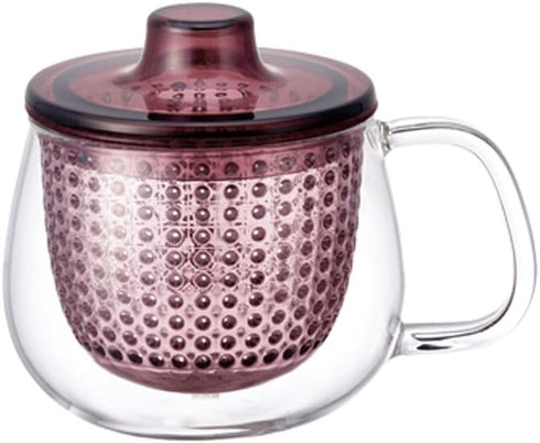 KINTO 22914 UNITEA Unimag, 11.8 fl oz (350 ml), Wine Red, Heat Resistant Glass...
