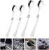 OSALADI 4pcs Espresso Spoon Stainless Steel Jam Honey Spoon Coffee Stir Spoon Milk Mixing Spoons Teaspoon Hanging Cup Dessert Tea Stirring Spoons ...