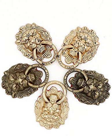 3Pcs Phone Holder Metal Lion Mobile Phone Ring Stand Universal Desktop Bracket Plating Retro Style Lion Head Finger Holder Buckle...