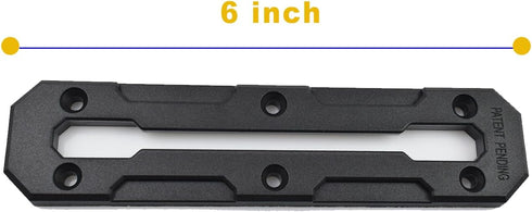 Kayak Track Mount Low Profile Nylon Kayak Rail Track | Kayak Fishing Accessories, 6/9/12 inch(1/2 pack) (6 inch(1pack))...