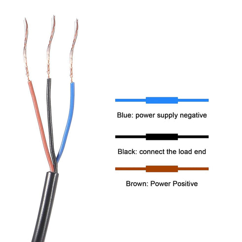 M12 Approach Sensor Inductive Proximity Switch?NPN NO DC 12-24V, 4mm Detecting Distance SR12-04NON 2M Cable Length...