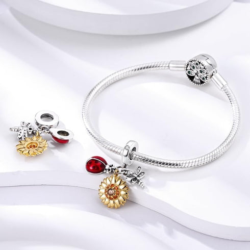 CYCUFF 925 Sterling Silver Charms Suitable for Charm Necklaces, Bracelet Pendants Beads Jewellery Gift for Women...