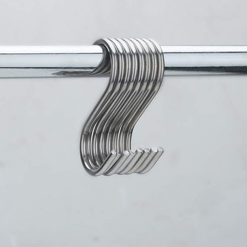 30 Pack Heavy Duty S Shaped Hooks - Stainless Steel, 2.5 inch Metal Hooks for Hanging in Kitchen, Bathroom, Bedroom and Office...