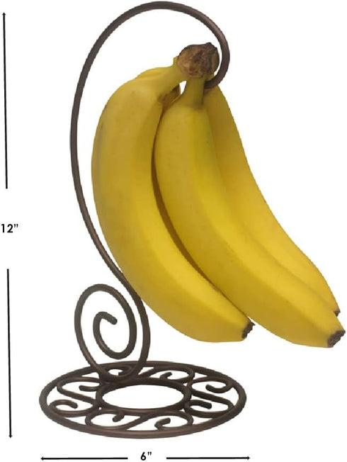 Home Basics Collection Scroll Banana Tree, Bronze...