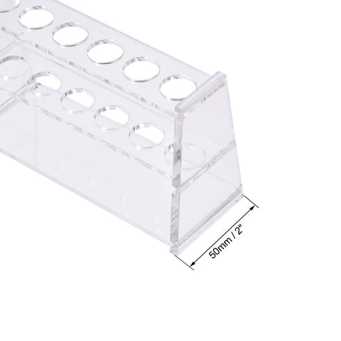 uxcell Acrylic Test Tube Holder Rack 6 Wells for 10ml Centrifuge Tubes Clear...