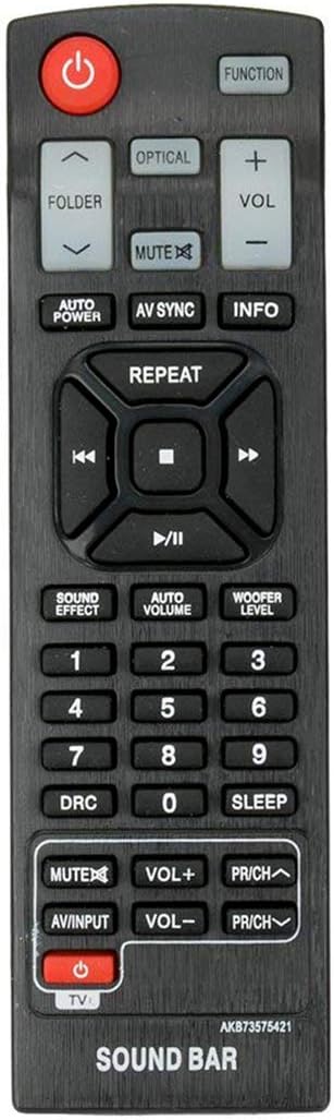 ALLIMITY AKB73575421 Remote Control Replacement for LG Sound Bar NB3520A2 NB3520ANB NB3530A NB3530ANB NB3531A NB3532A NB4530A NB4530B NB4532B NB45...