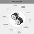 uxcell M8 Thread Male Female Rubber Mounts,Vibration Isolators,Shock Absorber 30mm x 20mm Black...