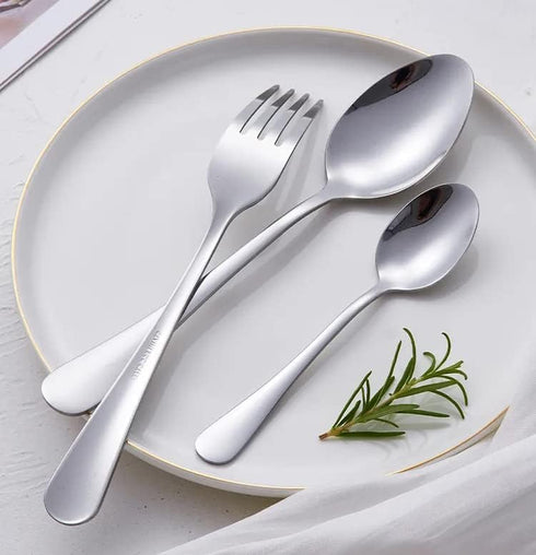 HornTide 6-Piece Mini Tea Spoon Set Dessert Coffee Spoon Flatware Stainless Steel Mirror Polishing 5.5-Inch 14cm...