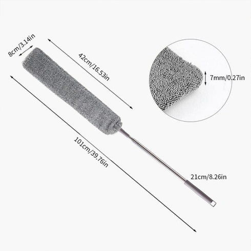 Retractable Gap Dust Cleaner, Microfiber Hand Duster, Under Fridge & Appliance Duster, Telescopic Dust Brush for Wet and Dry, Cleaning Tools for H...