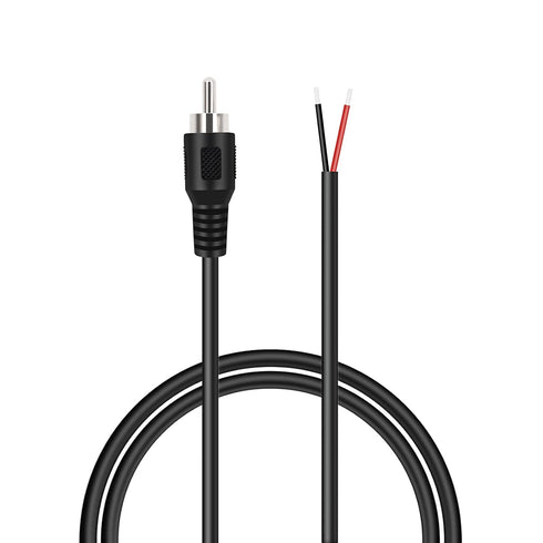 3ft RCA Male to Speaker Wire, RCA Male Plug Adapter Connector to Bare Wire Open End Audio Cable for Amplifier Audio Video Receiver Speakers...