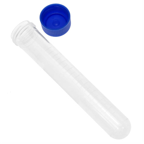 VAKTOK-Plastic centrifuge Tube Plastic Test Tubes Collection Tube with nut and Scale, Laboratory Plastic Frozen Round Bottom Vial Container -16pcs...