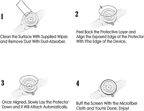 [5 Pack Screen Protector Compatible with Woneligo IDW13 1.8”, Faweio, Amzhero, TOOBUR, VRPEFIT, Konitee, Gydom, MILOUZ IDW19, Fitpolo IDW15 Smart ...