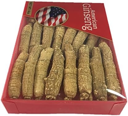 Hand-Selected A Grade American Ginseng Medium Thin-Short Size (4 Oz. Box)...