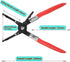 KIMISS Electrical Disconnect Pliers, Metal Soldering Plier Multi Function Wire Welding Clamp Pick Up Aid Tool For Automobile Maintenance Repairing...